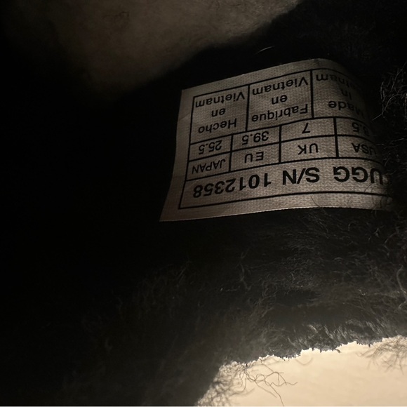 UGG Black Ankle Boots with Furry Pom-Pom - Picture 10 of 10